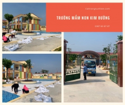 Dự án bãi tắm với cát trắng trường Mầm Non Kim Đường.